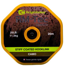 Поводковый материал RidgeMonkey RM-Tec Stiff Coated Hooklink Camo 35lb 20м