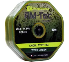 Повідковий матеріал RidgeMonkey RM-Tec Chod/Stiff Rig Material 25lb Weed Green 25lb 20м