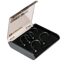 Carp hook RidgeMonkey RM-Tec Curved Shank Barbed No. 4 (10 pcs)