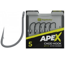 RidgeMonkey Ape-X Chod carp hook with barb #5 (10 pcs/pack)