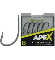 Гачок короповий RidgeMonkey Ape-X Straight Point з борідкою #6 (10 шт/уп)