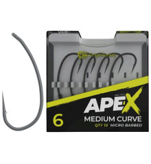 Гачок короповий RidgeMonkey Ape-X Medium Curve з борідкою #4 (10 шт/уп)