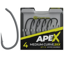 Гачок короповий RidgeMonkey Ape-X Medium Curve 2XX з борідкою #4 (10 шт/уп)