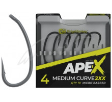 Carp hook RidgeMonkey Ape-X Medium Curve 2XX with barb #2 (10 pcs/pack)