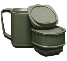 Термокружка RidgeMonkey ThermoMug DLX Brew Set Green з набором ємностей