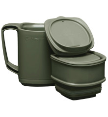 Термокружка RidgeMonkey ThermoMug DLX Brew Set Green с набором емкостей