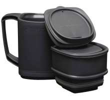 Thermal mug RidgeMonkey ThermoMug DLX Brew Set Gray with a set of containers