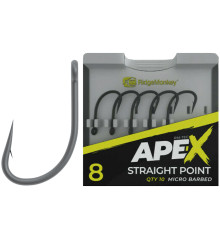 Гачок короповий RidgeMonkey Ape-X Straight Point з борідкою #6 (25 шт/уп)