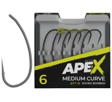 Гачок короповий RidgeMonkey Ape-X Medium Curve з борідкою #6 (25 шт/уп)