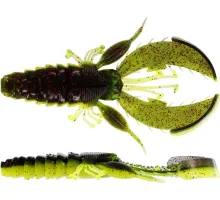Силікон Westin CreCraw Creaturebait 4шт. 10cm 12g Black/Chartreuse