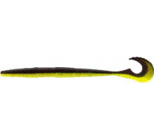 Silicone Westin Swimming Worm 13cm 5g Black/Chartreuse (5pcs/pack)