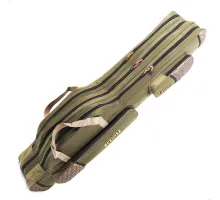 ECLIPSE 1.35m rod case, dark green, 3 compartments