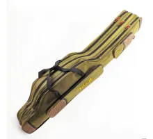 ECLIPSE 1.50m rod case, frame, dark green, 3 compartments