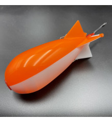 Spomb M white and orange bait rocket