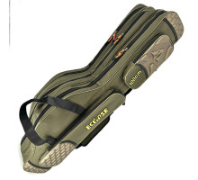 ECLIPSE 1.00m frame rod case, dark green, gold lettering, 3 compartments