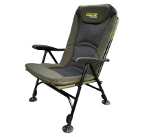 Eclipse Ranger Pro 1010-W folding chair with armrest, fleece and mesh, 4 adjustable legs