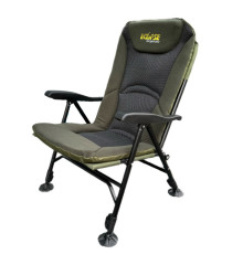 Кресло Eclipse Ranger Pro 1010-W складное с подлокотником, с флисом и сеткой, 4 ноги регулируються