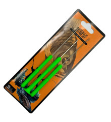 Набор карповый: игла, сверло, крючок зеленая ручка в блистере Needle Combo Set GZ-01