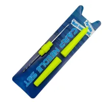 Набор карповый: игла, сверло, пластиковая ручка с колпачками в блистере Needle Combo Set GZ-10