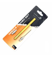 Набор карповый Carp Line: игла, сверло + МЕТАЛЛИЧЕСКАЯ РУЧКА Needle Combo Set 'HW-062' YELLOW