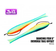 Поролонова рибка Dancing Fish 5 (Reverse Tail) Офсет #211 (5шт)