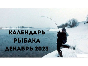 Календарь рыбака на декабрь
