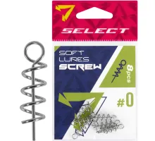 Silicone corkscrew Select Soft Lures Screw #2 32mm (7 pcs/pack)
