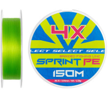 Шнур Select Sprint PE 4X Light Green 150m #0.2/0.06mm 7lb/3.1kg