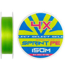 Шнур Select Sprint PE 4X Light Green 150m #0.3/0.07mm 8lb/3.7kg