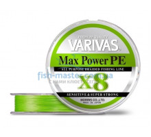 Шнур Varivas Max Power PE X8 Lime Green 200M #1.2
