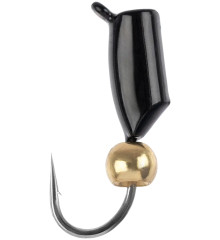 Мормышка вольфрамовая Viking Fishing Rigabik+bead 0.62g 2.5mm Black+G (5шт)