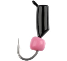 Мормишка вольфрамова Viking Fishing Rigabik+bead 0.62g 2.5mm Black+P (5шт)