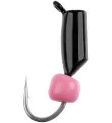 Мормышка вольфрамовая Viking Fishing Rigabik+bead 0.62g 2.5mm Black+P (5шт)