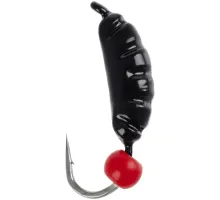 Мормишка вольфрамова Viking Fishing Shrimp+bead 0.95g 9mm Black+R (5шт)