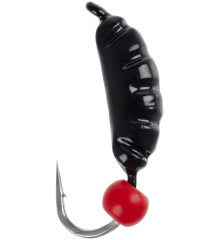 Мормишка вольфрамова Viking Fishing Shrimp+bead 0.37g 7mm Black+R (5шт)