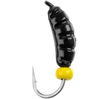 Мормишка вольфрамова Viking Fishing Shrimp+bead 0.95g 9mm Black+Y (5шт)