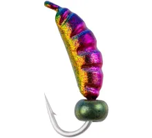 Мормишка вольфрамова Viking Fishing Shrimp+bead 0.37g 7mm Rainbow (5шт)