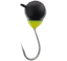 Мормишка вольфрамова Viking Fishing Round+drop 0.18g 2.5mm Black (5шт)