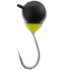 Мормышка вольфрамовая Viking Fishing Round+drop 0.65g 4mm Black (5шт)