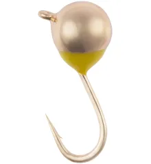 Мормышка вольфрамовая Viking Fishing Round+drop 0.65g 4mm Gold (5шт)