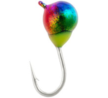 Мормишка вольфрамова Viking Fishing Round+drop 0.18g 2.5mm Rainbow (5шт)