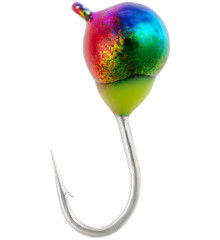 Мормышка вольфрамовая Viking Fishing Round+drop 0.65g 4mm Rainbow (5шт)