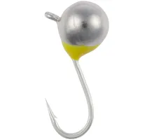 Мормишка вольфрамова Viking Fishing Round+drop 0.65g 4mm Silver (5шт)