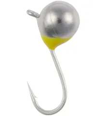 Мормышка вольфрамовая Viking Fishing Round+drop 0.65g 4mm Silver (5шт)