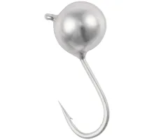 Мормишка вольфрамова Viking Fishing Round 0.3g 3mm Silver (5шт)