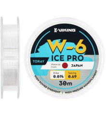 Line Viking Fishing Ice Pro W-6 30m (clear) 0.172mm 2.96kg