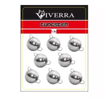 Disassemblable tungsten cheburashka Viverra 1.5g Electroplated silver
