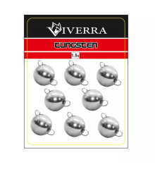 Disassemblable tungsten cheburashka Viverra 1.5g Electroplated silver