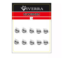 Disassemblable tungsten cheburashka Viverra 1g Electroplated silver