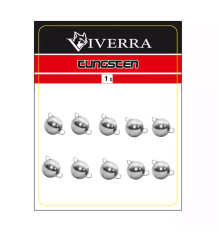 Disassemblable tungsten cheburashka Viverra 1g Electroplated silver
